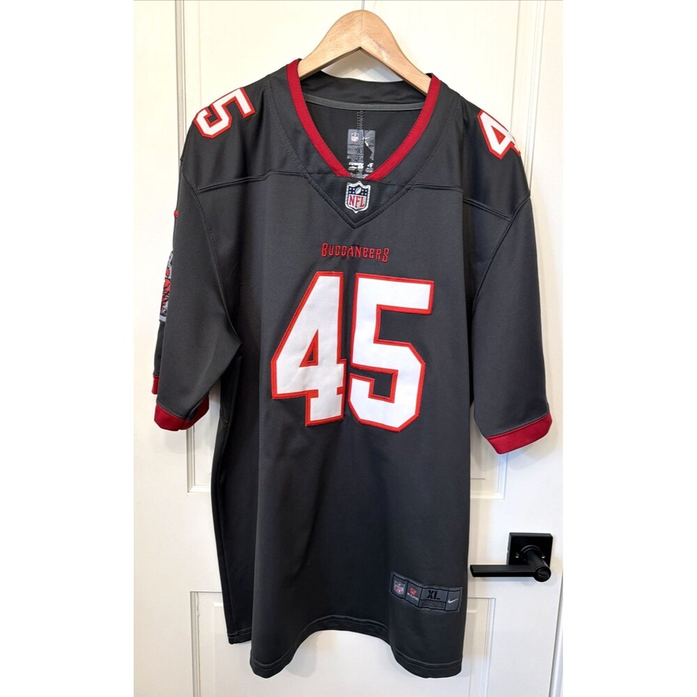 Tampa Bay Buccaneers Devin White Nike Alternate Pewter NFL Game Jersey Men’s XL